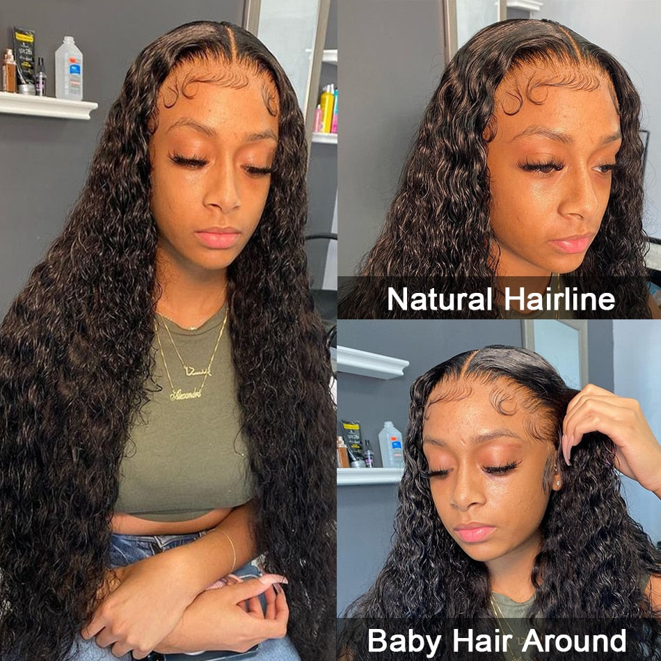 Brazilian Deep Curly Lace Front Wig