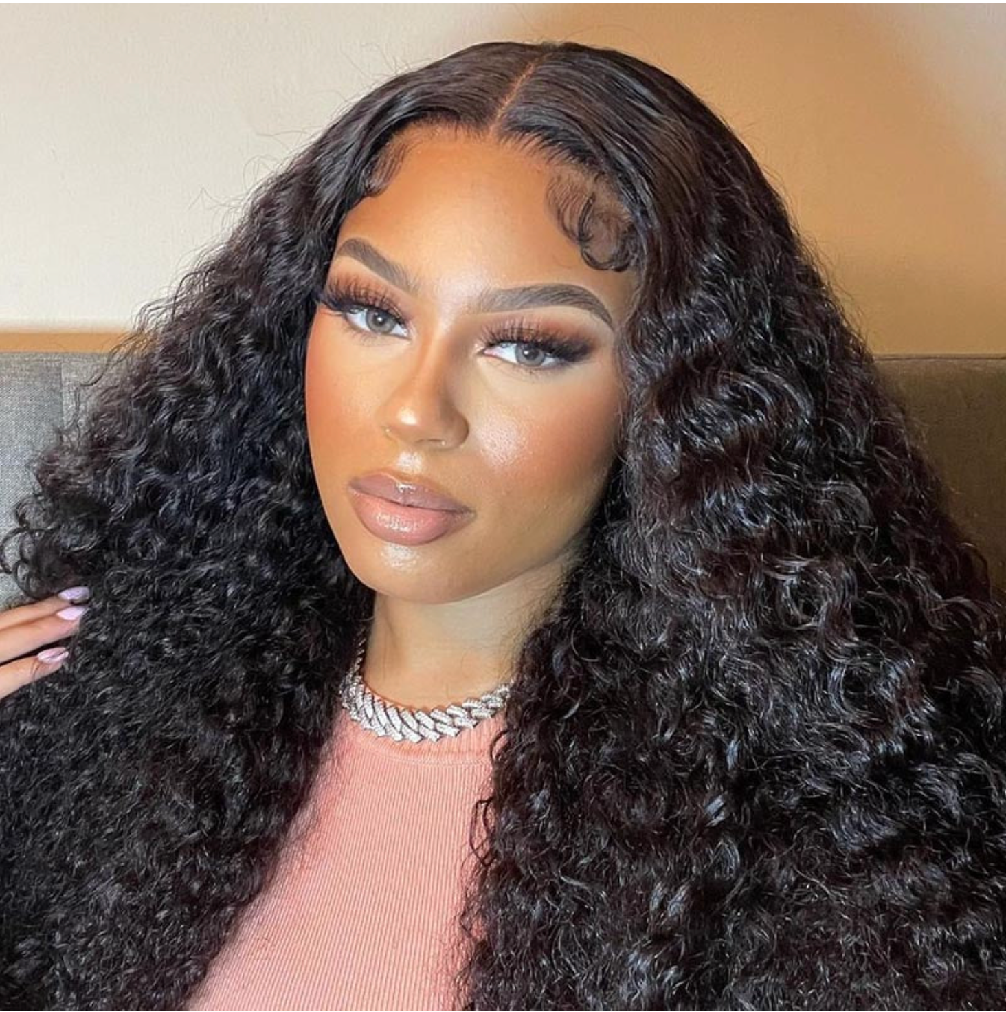 Brazilian Deep Curly Closure Wig