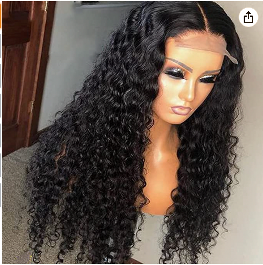 Brazilian Jerry Curly Closure Wig