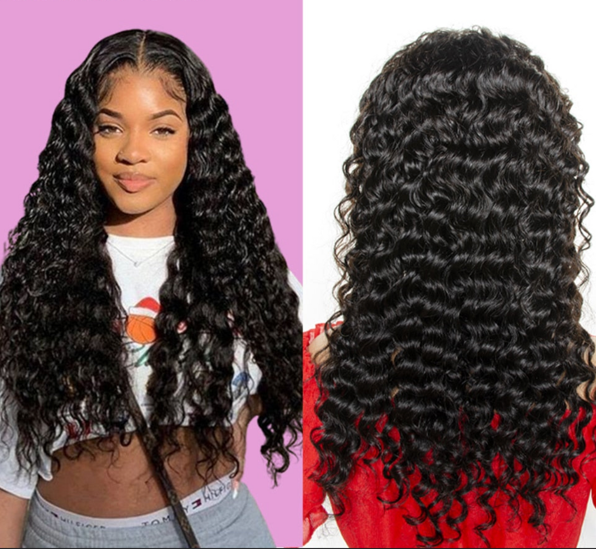 Brazilian Deep Wave Closure Wig Pre Plucked